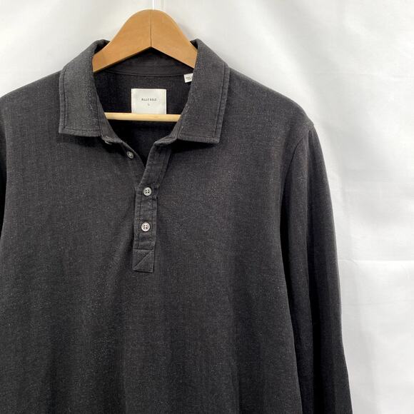 Billy Reid Gray Henley Long SLeeve - Picture 1 of 6
